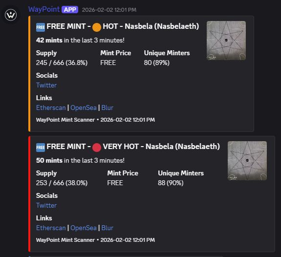 Mint Scan Alert Example