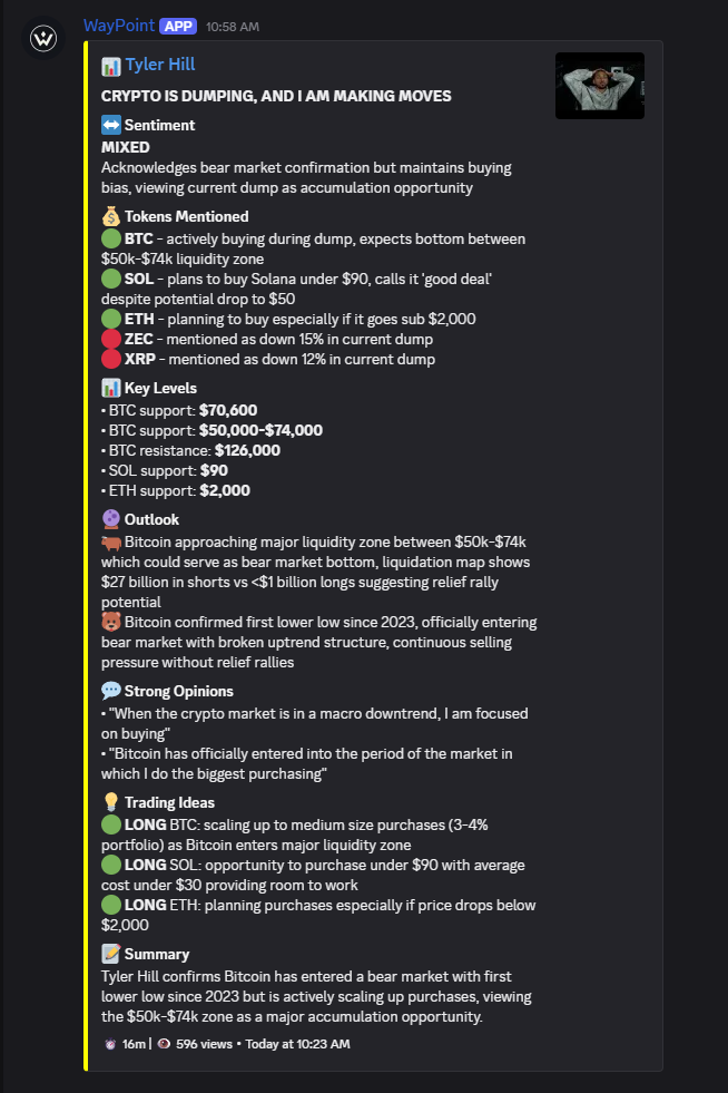 YouTube Alert Example